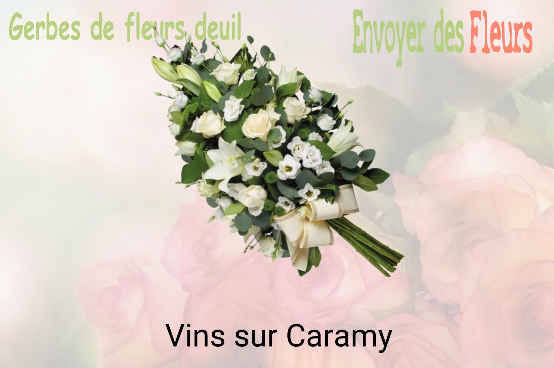 Gerbe de fleurs de deuil livrée à Vins-sur-Caramy